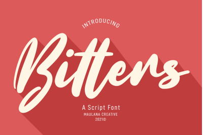 Bitters Script Font