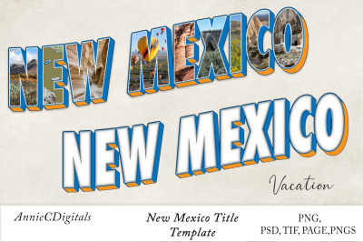 New Mexico Photo Title &amp; Template
