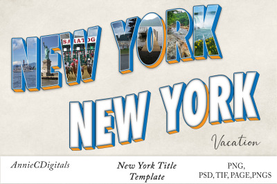 New York Photo Title &amp; Template