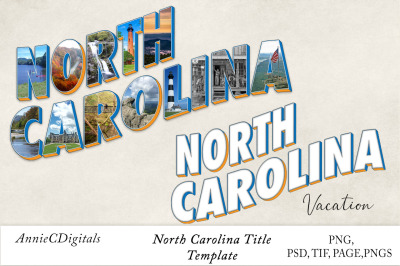 North Carolina Photo Title &amp; Template