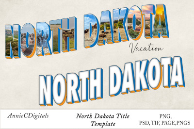 North Dakota Photo Title &amp; Template
