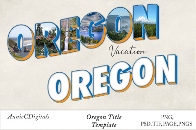 Oregon Photo Title &amp; Template