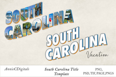 South Carolina Photo Title &amp; Template