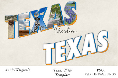 Texas Photo Title &amp; Template