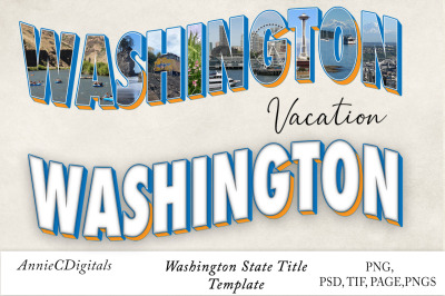 Washington Photo Title &amp; Template