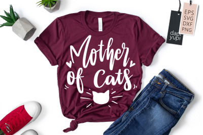 Mother Of Cats SVG Cat Lover Quotes