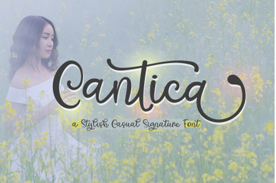 CANTICA Script - A Hand-Written Calligraphy Font