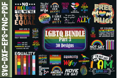 LGBT Bundle. 30 Designs. Part 3