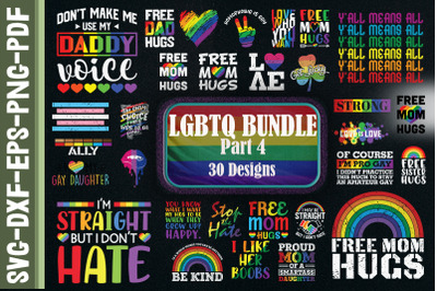 LGBT Bundle. 30 Designs. Part 4