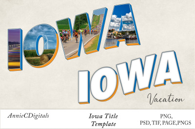 Iowa Photo Title &amp; Template