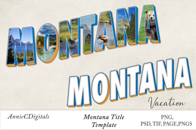 Montana Photo Title &amp; Template