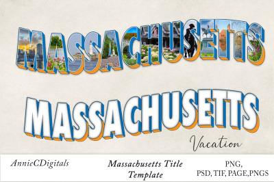 Massachusetts Photo Title &amp; Template