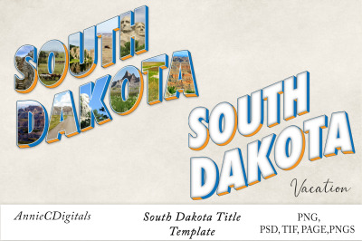South Dakota Photo Title &amp; Template
