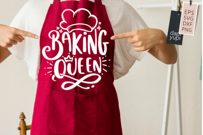 Baking Queen SVG Funny Apron Quotes