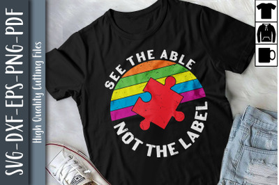 See the Able Not The Label Autism Puzzle