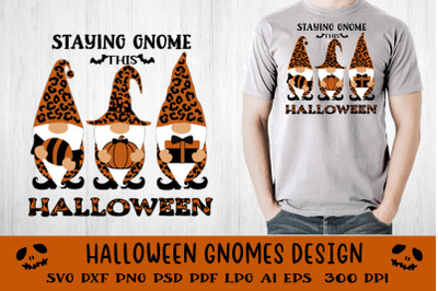 Leopard Gnomes SVG. Halloween Gnomes SVG