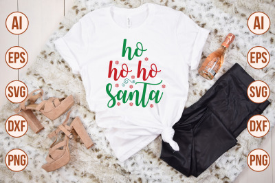 HO HO HO Santa svg cut file