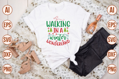 Walking in a Winter Wonderland svg cut file