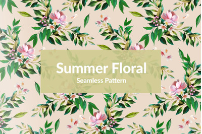 Summer Floral Seamless Pattern