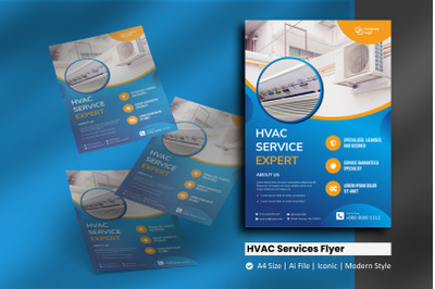 Professional HVAC Service Flyer Template