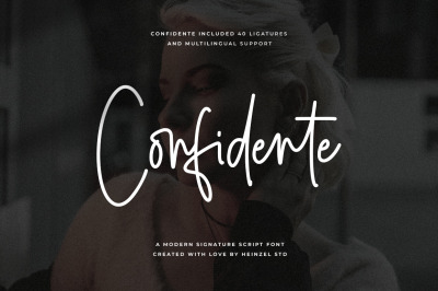 Confidente Signature Script Font