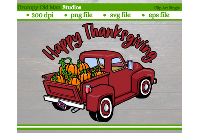 classic pumpkin truck | happy thanksgiving