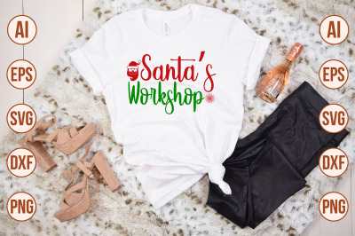 Santa&#039;s Workshop svg cut file