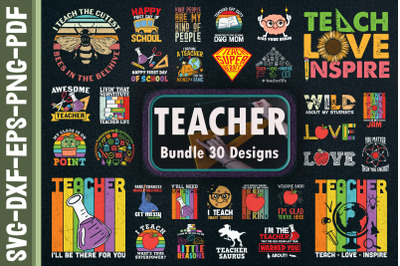 Teacher Bundle. 30 Designs.