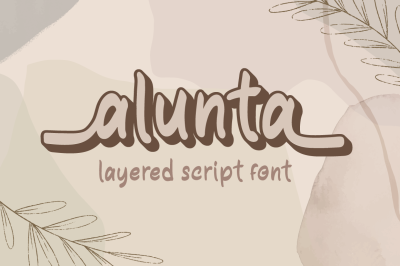Alunta - Layered Script Font