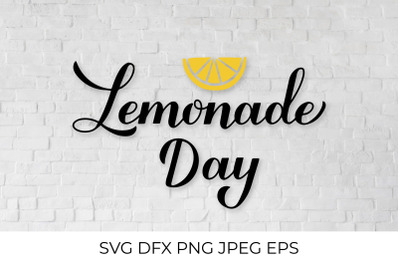 Lemonade Day calligraphy lettering SVG