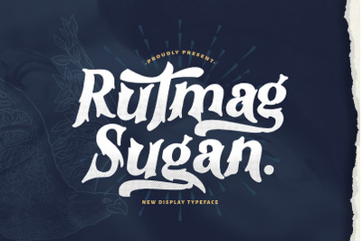 Rutmag Sugan - Decorative Display Font