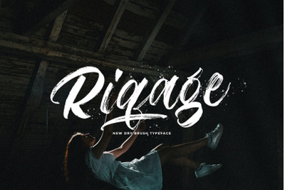 Riqage - Textured Brush Font