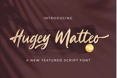 Higuey Matteo - Textured Brush Font