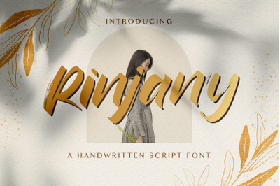 Rinjany - Textured Brush Font