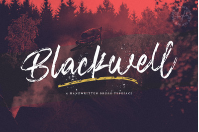 Blackwell - Textured Brush Font