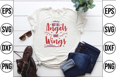 not all angels have wings svg cut file