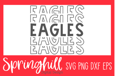 Eagles Sports Team SVG PNG DXF &amp; EPS Design Cut Files