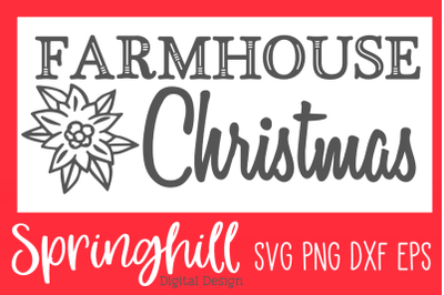 Farmhouse Christmas SVG PNG DXF &amp; EPS Design Cut Files