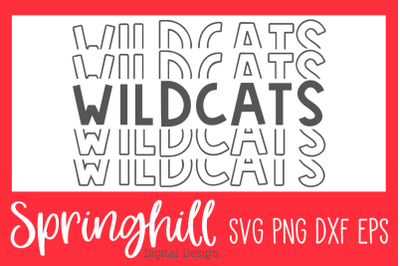 Wildcats Sports Team SVG PNG DXF &amp; EPS Design Cut Files