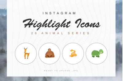 26 Animals Instagram Highlight Cover Icons