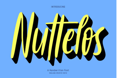 Nuttelos Handwritten Font