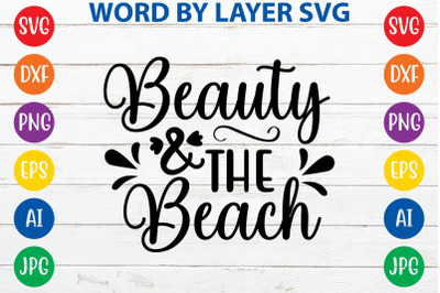 Beauty And The Beach2 svg cut file