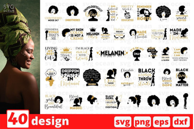 Afro Woman SVG Bundle