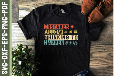 Math Mistakes Allow Thinking To Happen