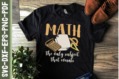 Math The Only Subject That Counts