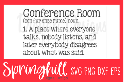 Conference Room Definition SVG PNG DXF &amp; EPS Design Cut Files