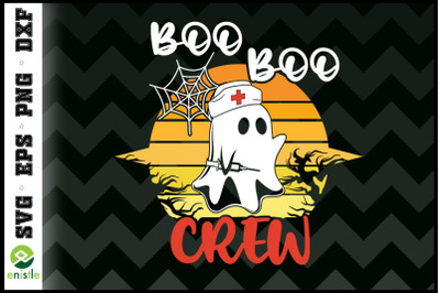 Halloween Boo Crew Nurse Ghost
