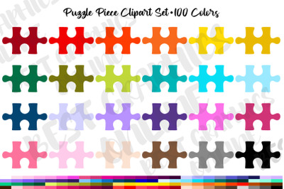 100 Puzzle Piece Clipart Jigsaw Shape