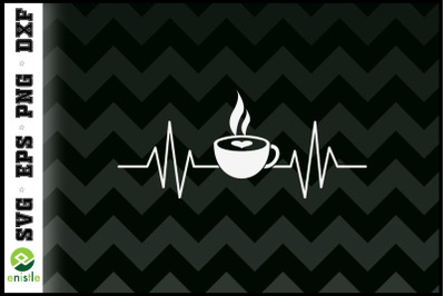 Coffee cup Heartbeat Funny Coffee lover