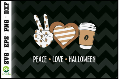 Peace Love Coffee Lovers Hippie